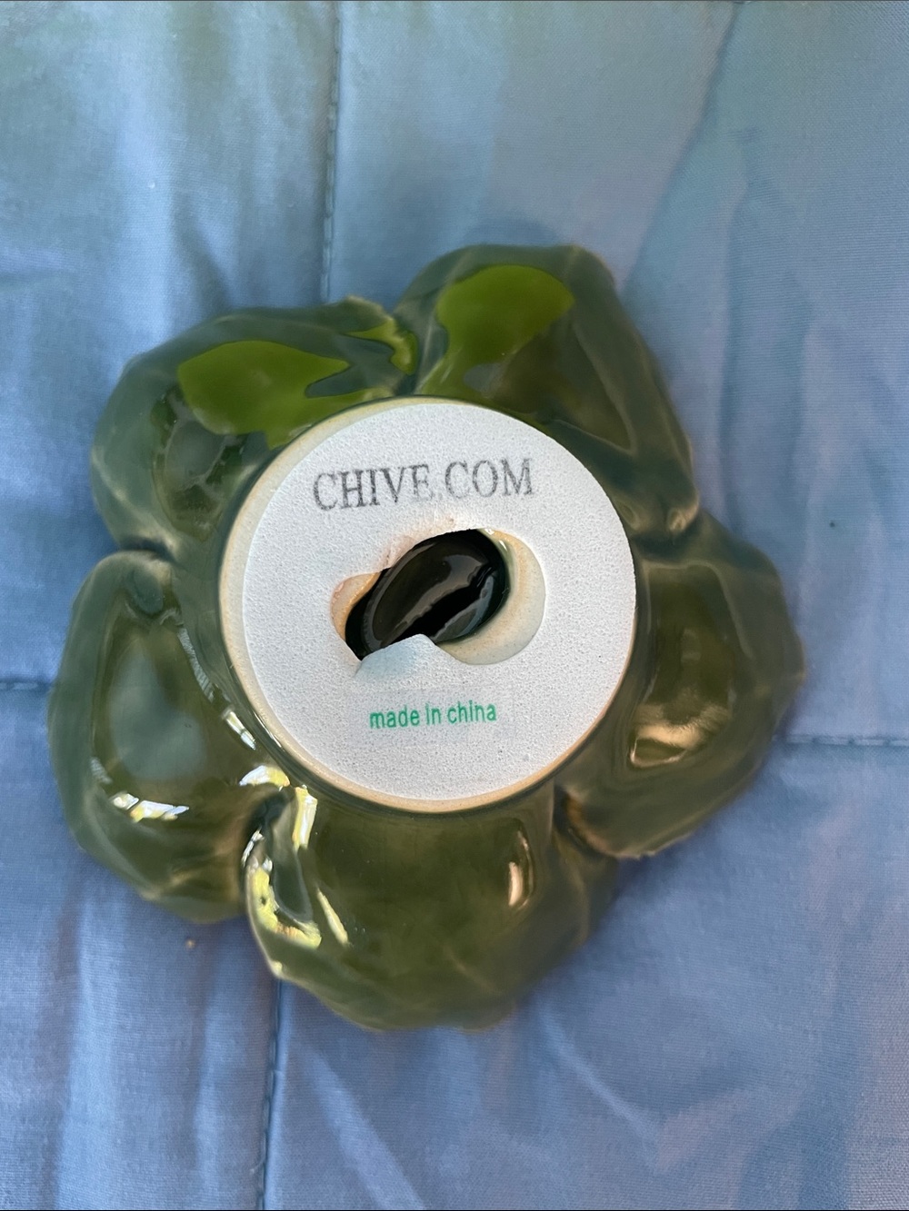 Chive “Flower Green” Ceramic Floral Sculpture. - Picture 5 of 5